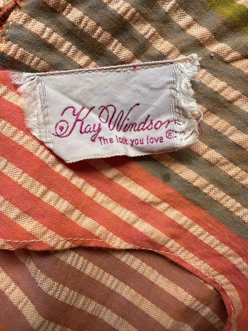 Vintage 1950s Seersucker Dress, S/M - Picture 9 of 9